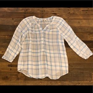 Soft relaxed Joie plaid blouse